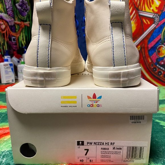 New Adidas Pharrell Williams Nizza Hi RF high tops Size 7 - Picture 5 of 11